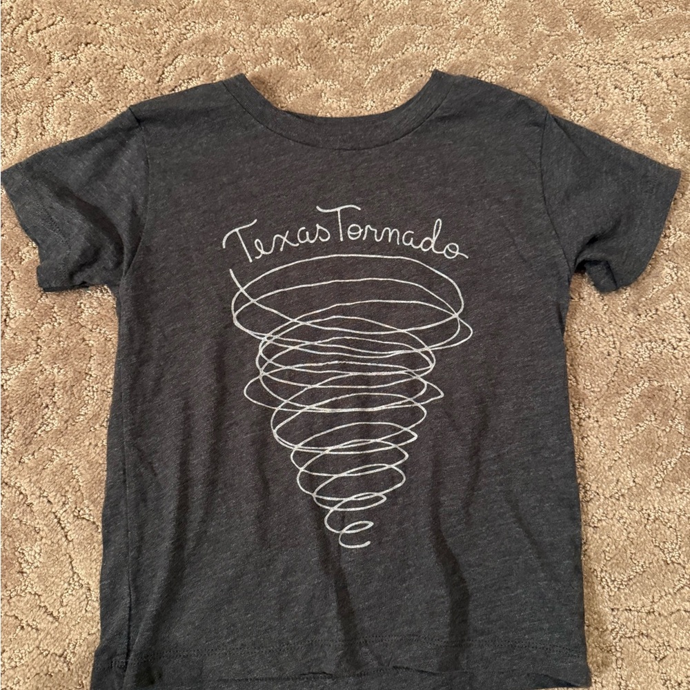 Kids Texas Tornado Graphic Tee - Charcoal